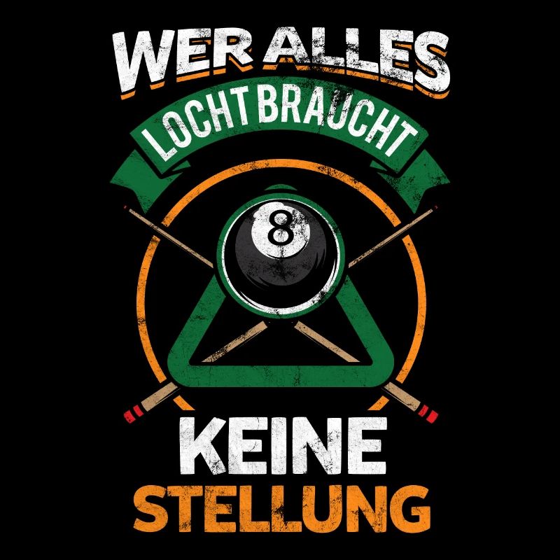 Lustiges Billard Spruch Geschenk