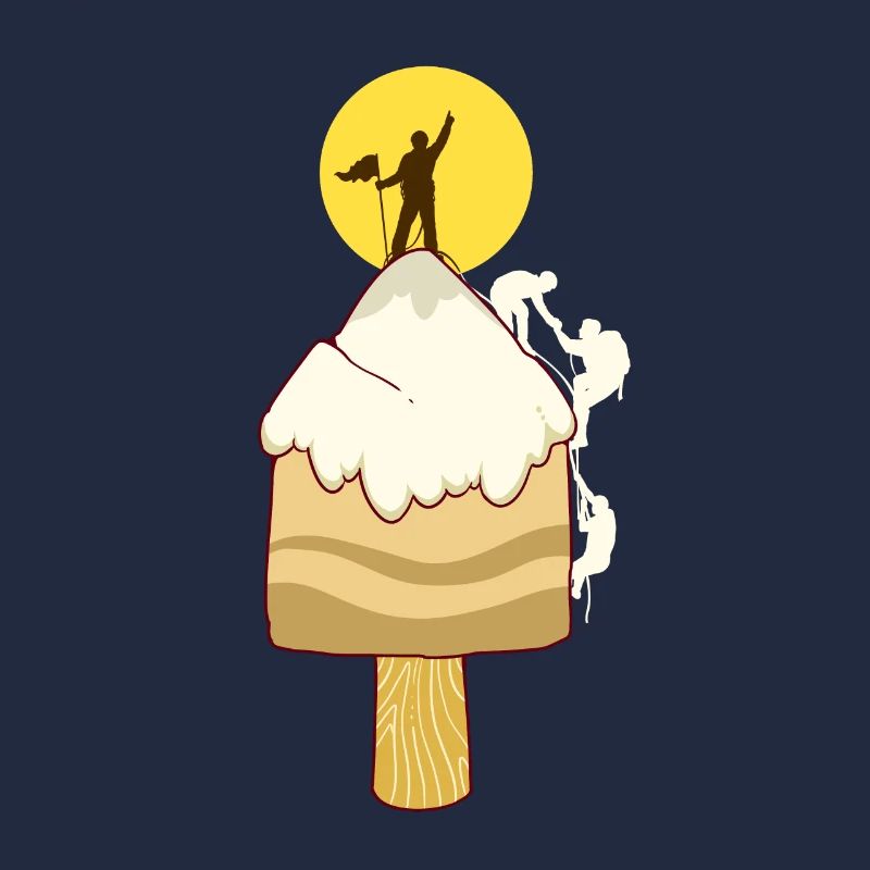 Eiscreme Eis Berg Bergsteiger Klettern Kletterer