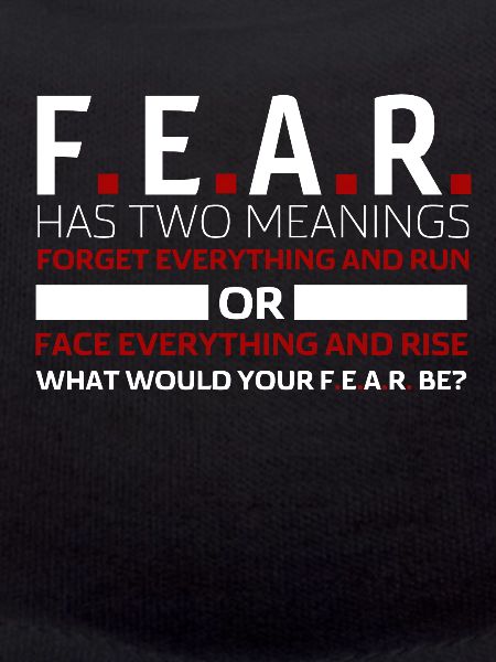 Motivative fear sayings