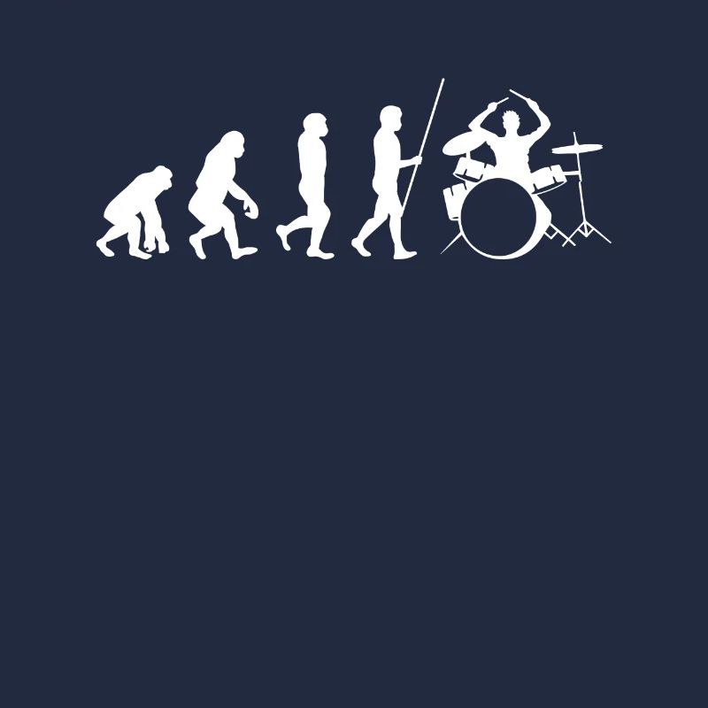 Schlagzeug Drummer Evolution Geschenk