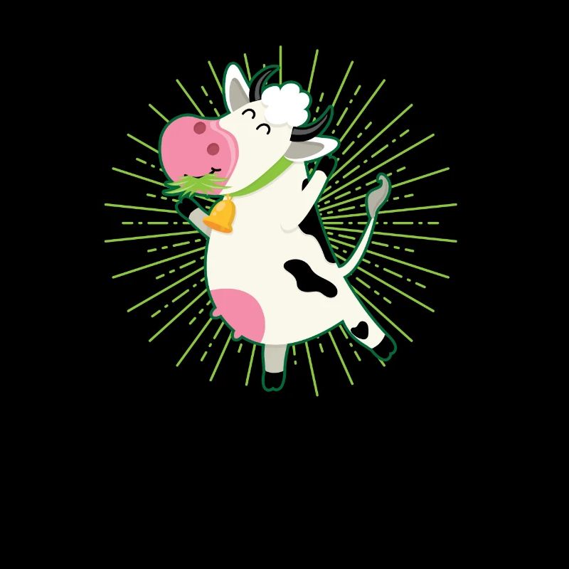 Herbe de vache mangent acclamations