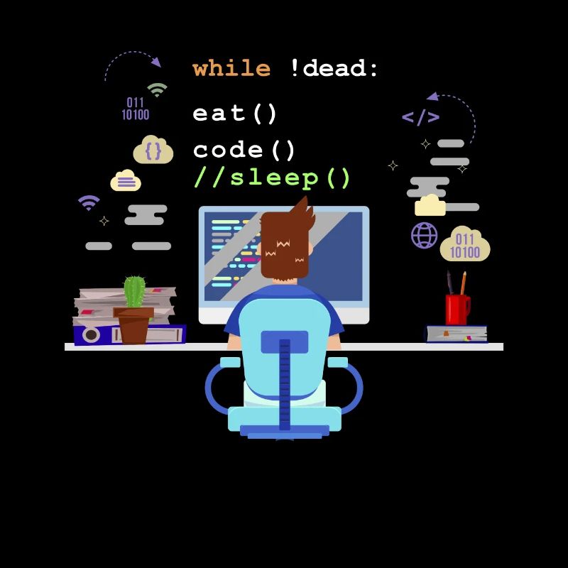 Eat Sleep Code Informatik-Programmierung
