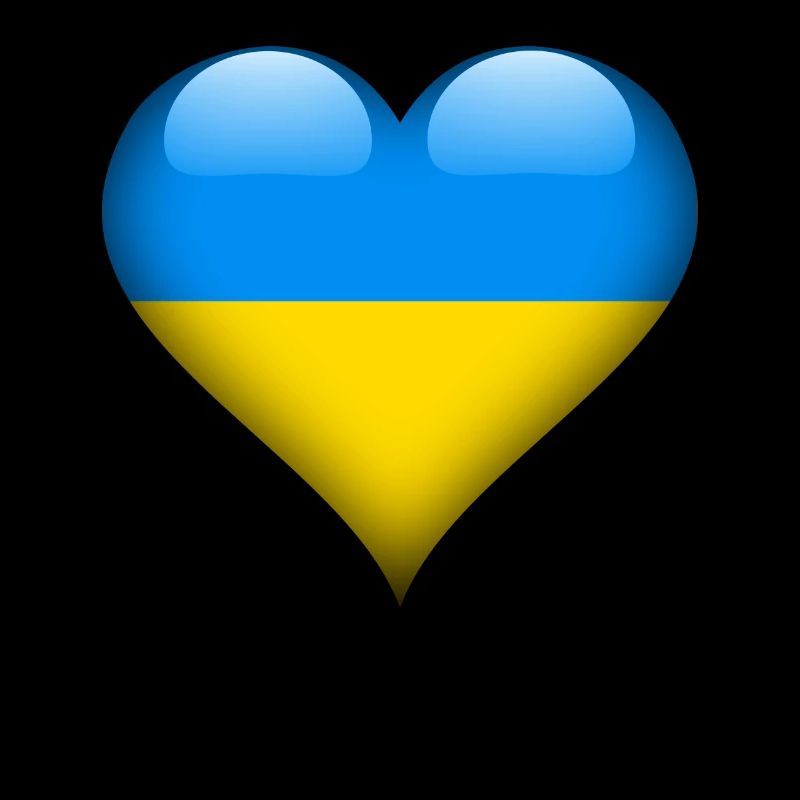 Drapeau coeur ukraine