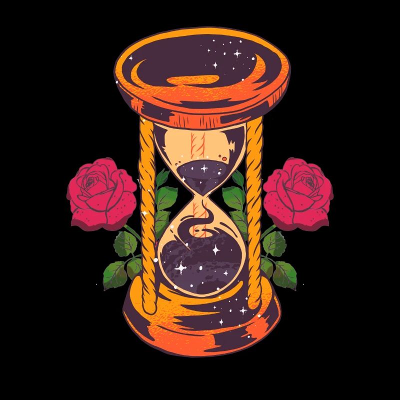 Sanduhr Mit Rosen