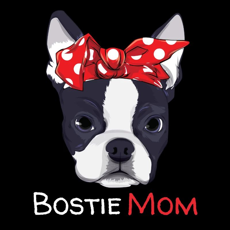 Boston Terrier Mama Bostie Frauen Mädchen