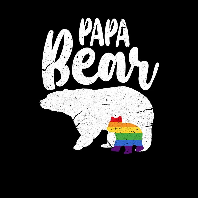 Bär LGBT Papa Bear Gay Pride Regenbogen Geschenk