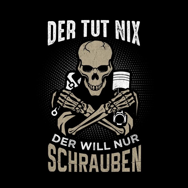 Der tut nichts skull Moped KFZ Werkstatt Geschenk