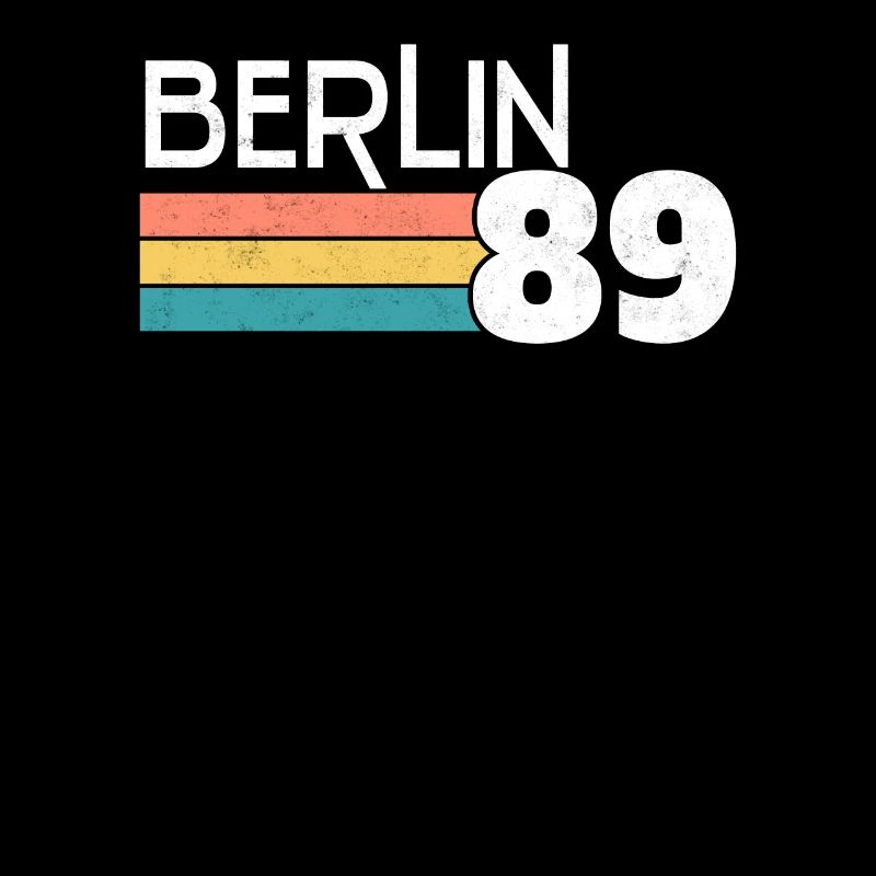 Berlin Retro Vintage 80er Mauerfall 1989 Geschenk