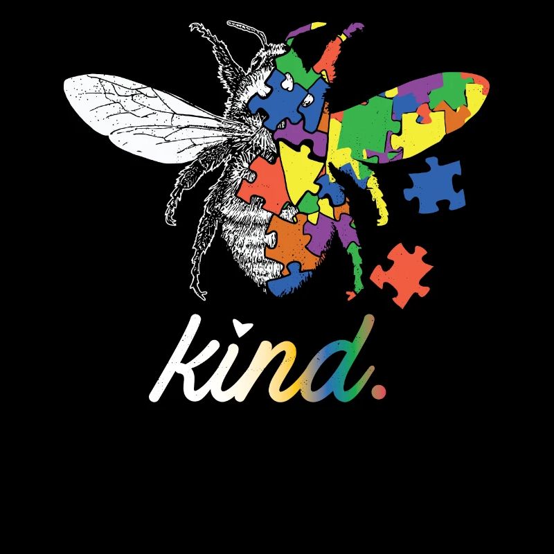 Bee Kind Schöne Autism Awareness Geschenkdruck