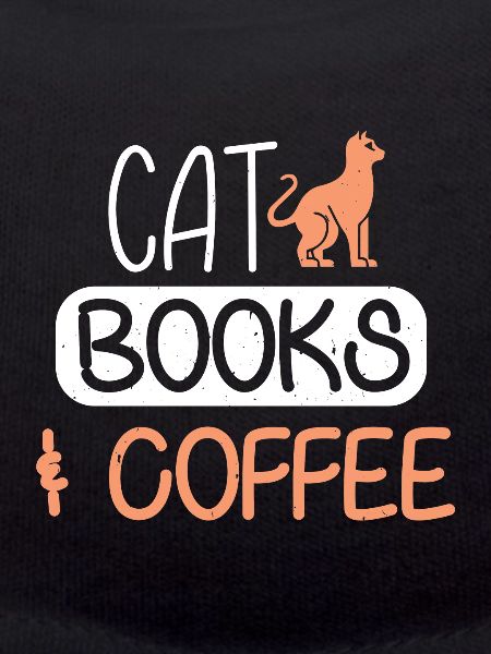 Cat, Books, Coffee