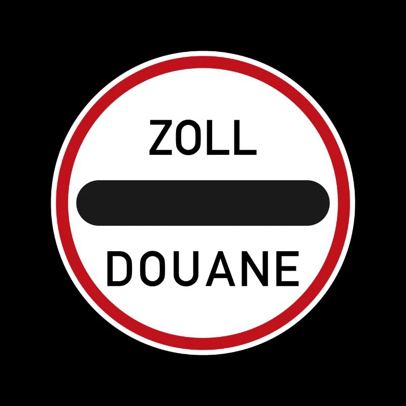 Panneau de signalisation pouces douane
