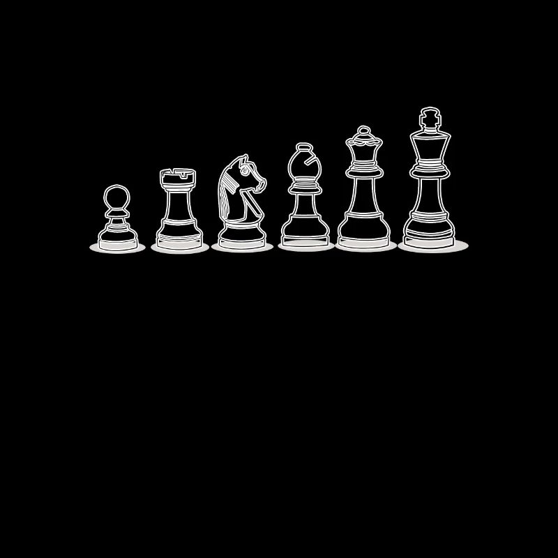 Schachfiguren Cool Schach Schachverein Geschenk