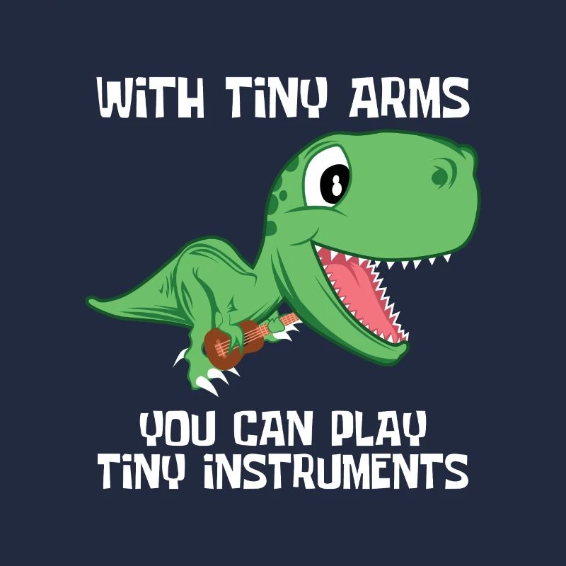 Dino T-Rex Ukulele Klein Lustig Süß Musik Geschenk