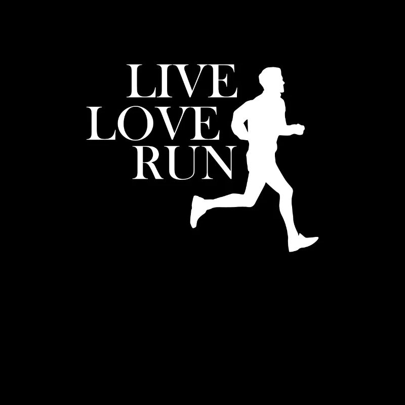 LIVE LOVE RUN coureur en cours d'exécution