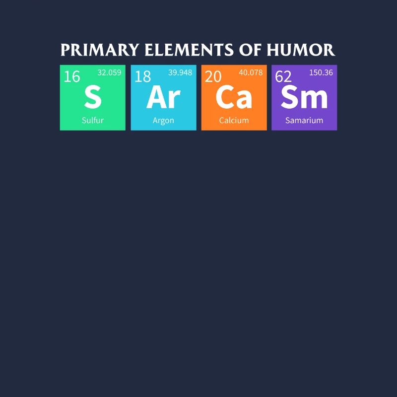 Science Sarcasm Primary Elements of Humor