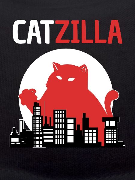 Cat Catzilla. Japanese kitten