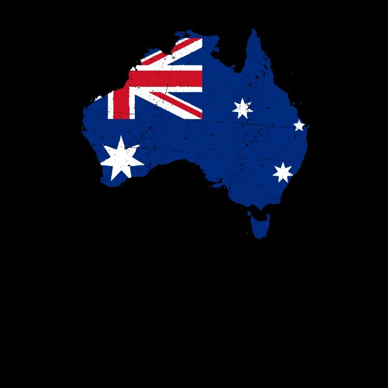 Chemise drapeau de continent australien