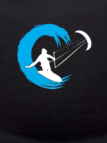 Kitesurfer in the wave