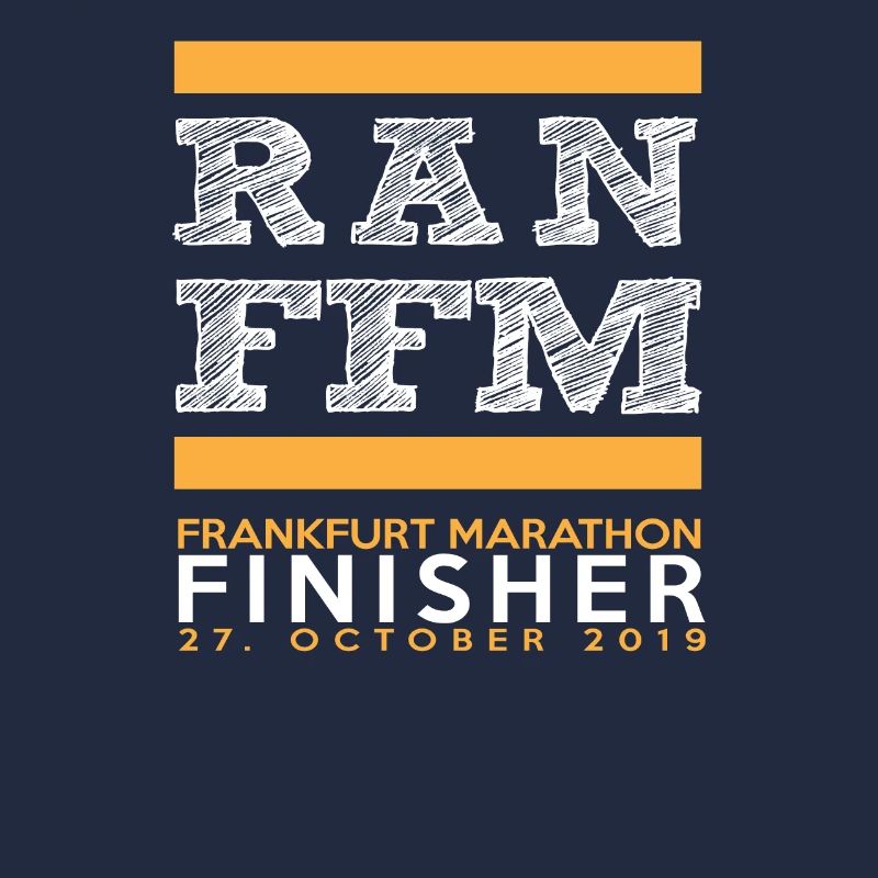 Marathon de Francfort 2019 Maillot de finition Run Runner