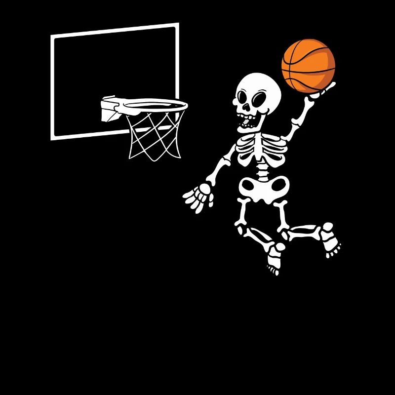 Squelette basketteur
