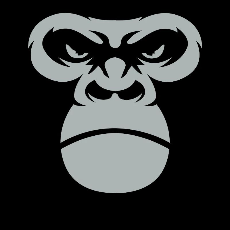Gorilla Face Silverback Monkey Gift