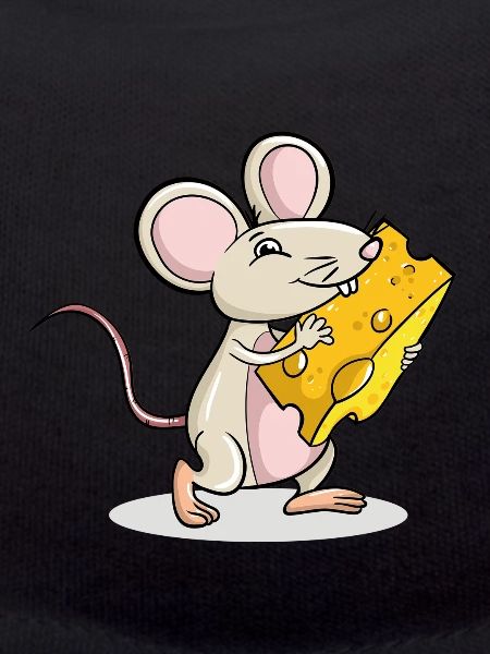 Mouse holding Cheese