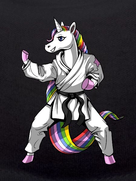 Einhorn Mädchen Karate