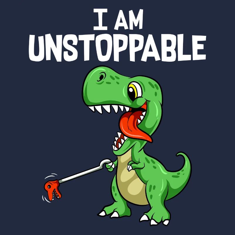 Funny I Am Unstoppable TRex Dinosaur Grabber Pun