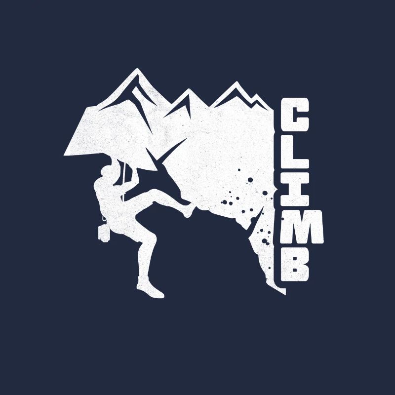 Climbing Motif Logo Climber Steep Wall Overhang