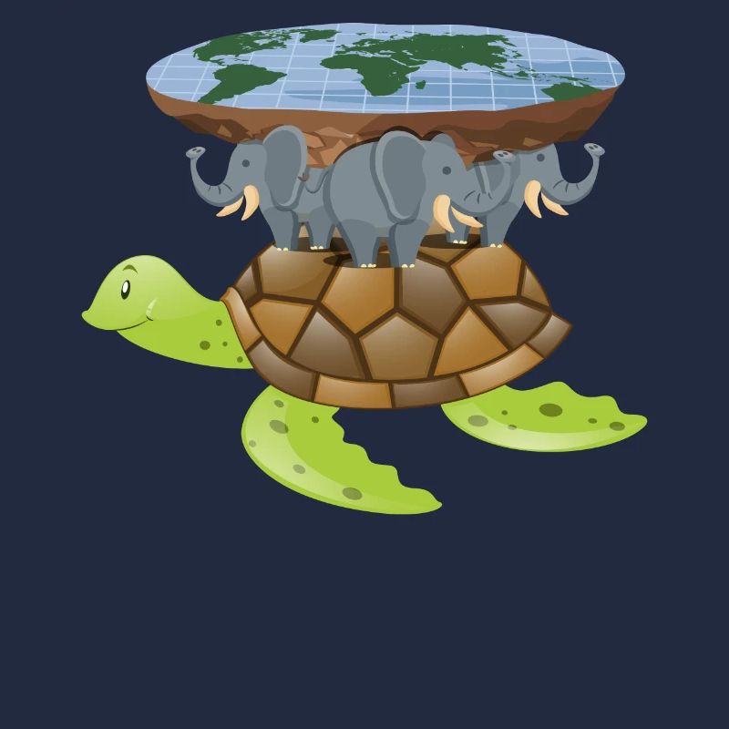 Flat Earth Turtle Disk World Gift Design Idea