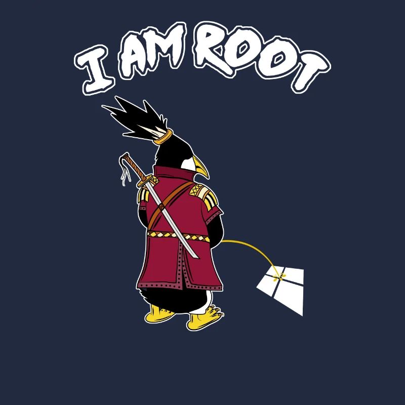 Linux Pingouin I Am Root Geeks Geeks Nerd Computer Ninja