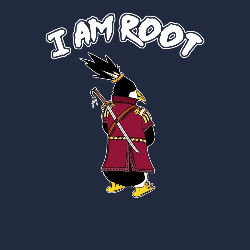 Linux Pingouin I Am Root Geeks Geeks Nerd Computer Ninja