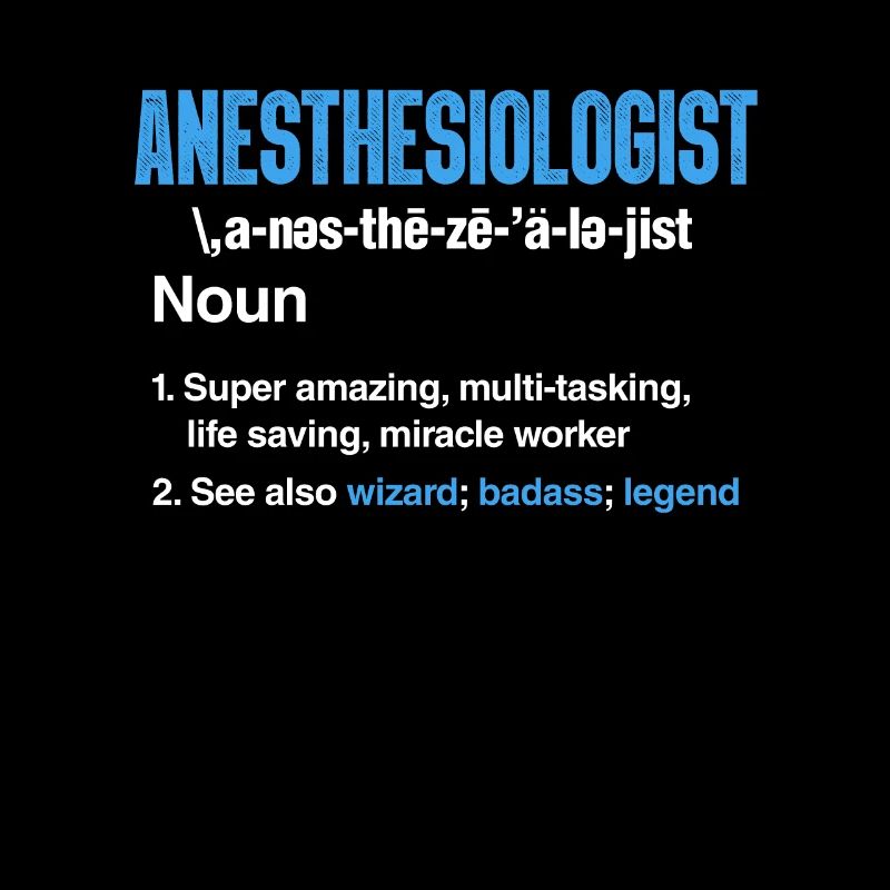 Anesthesist Anesthesiologist Injektion Geschenk