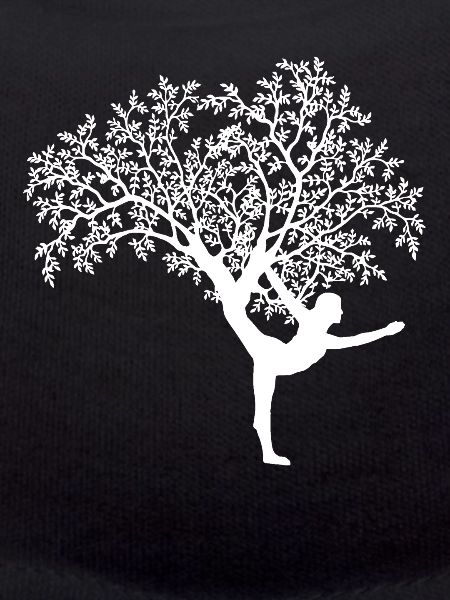 Yoga tree woman
