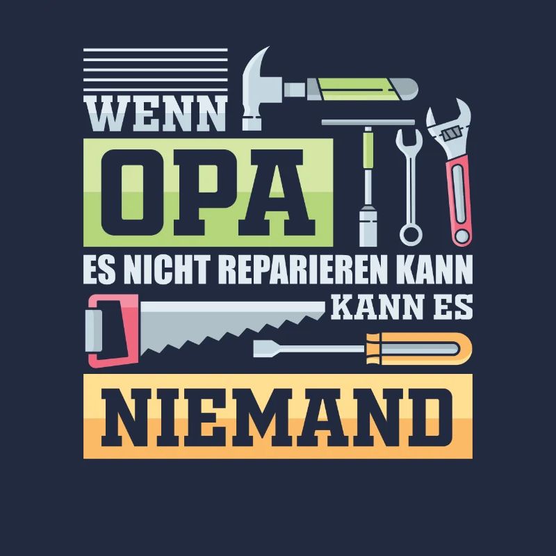Opa Handwerker König Geschenk