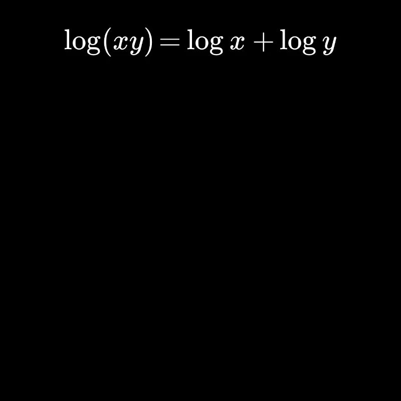 Logarithms math and physics formula equation