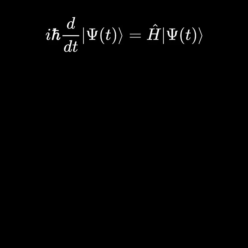 Schrodinger équation de formule mathématique et physique