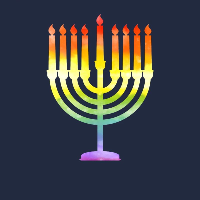 Belle Hanoukka Vintage Menorah, heureuse