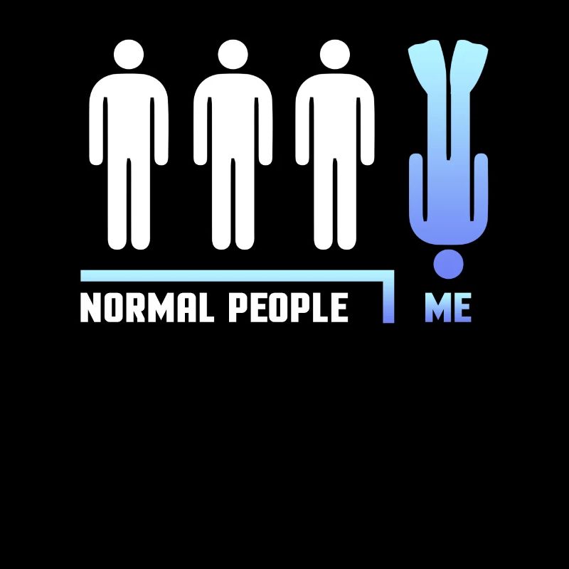 Normal People Diving Underwater Diving Gift