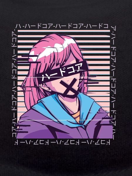 Glitch japanese manga style
