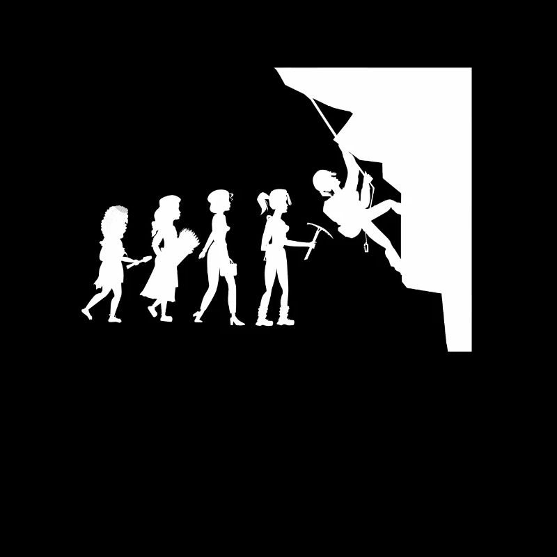 Bergsteiger Evolution Felswand Kletterer