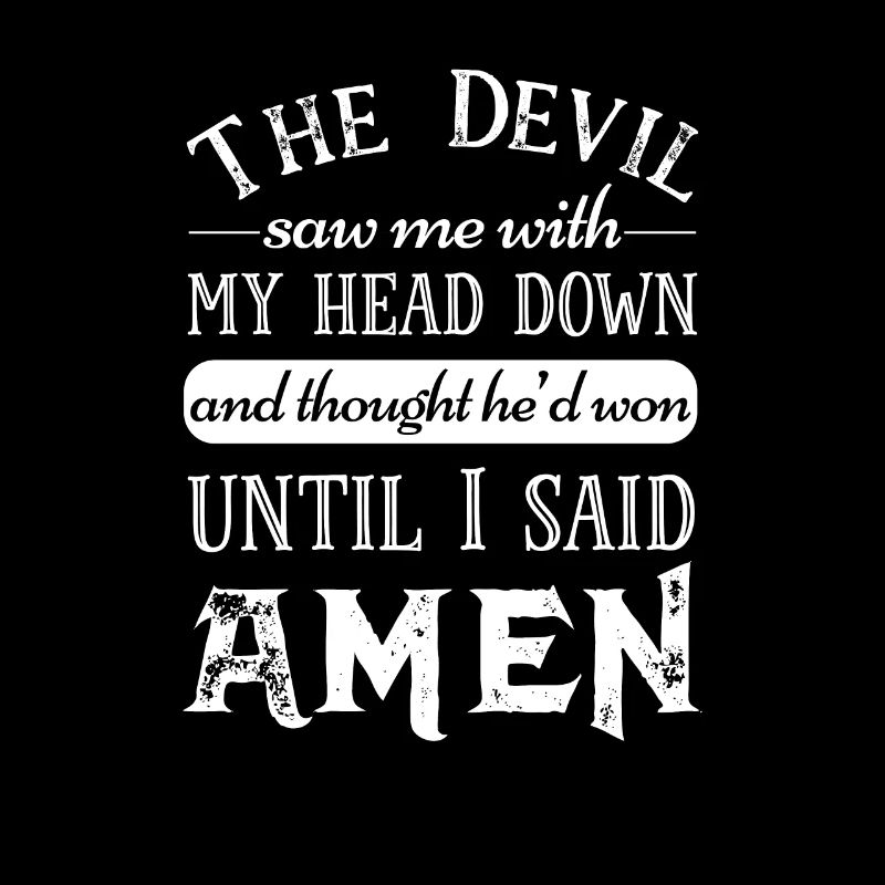 Christian Prayer Devil Falscher Kopf Amen Gott