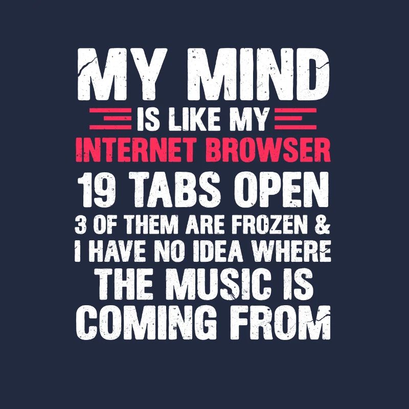 Cadeau de nerd de programmeur de pensée Internet