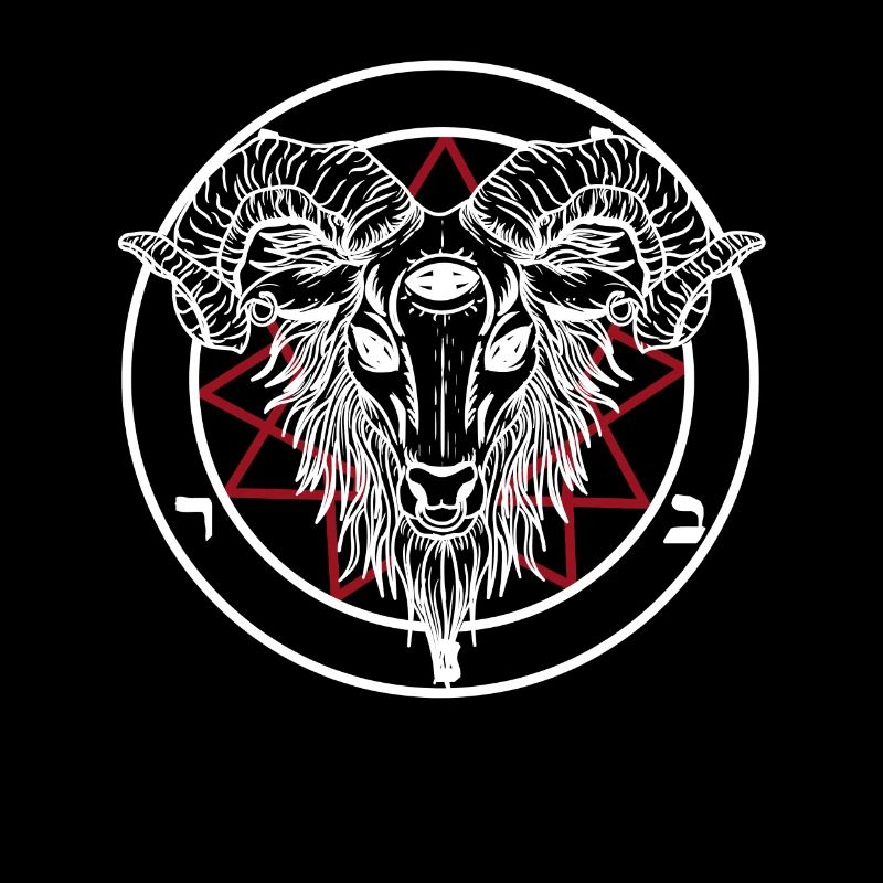 Hail Satan Goat Occult Baphomet 666 Lucifer