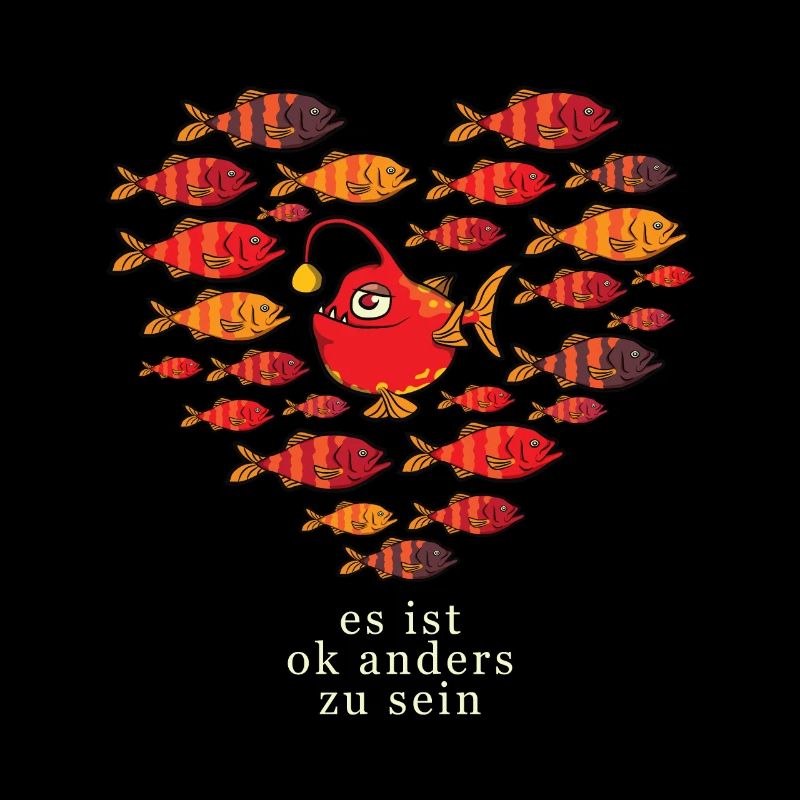 C'est bien d'être différent Variété colorée de poisson