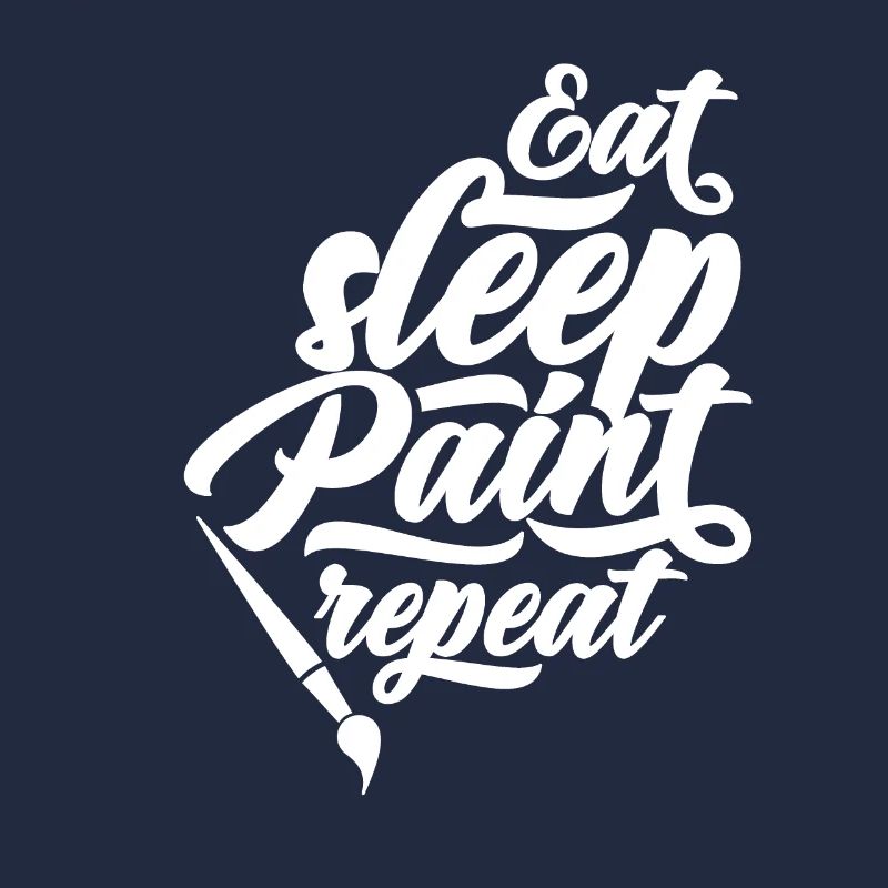Eating sleeping painting repeating painter