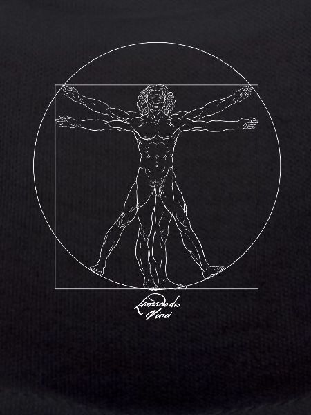 El hombre de Vitruvio Leonardo Da Vinci dibuja artísticos y