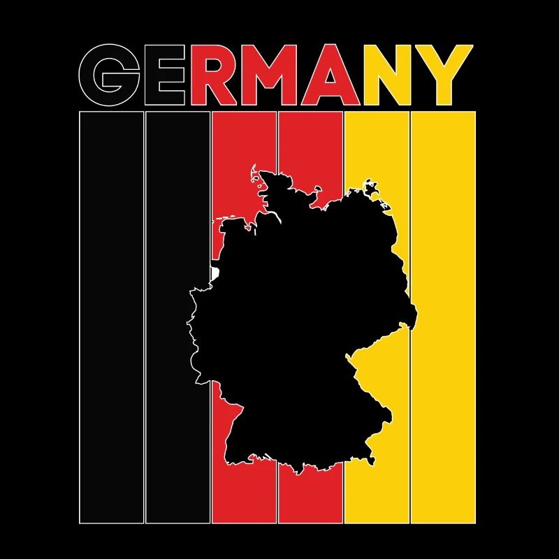Drapeau et frontière nationale de l'Allemagne