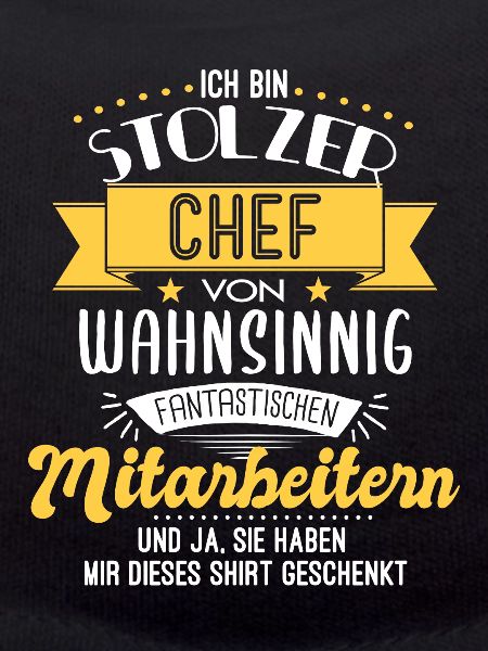 Stolzer Chef Mitarbeiter Team Geschenk