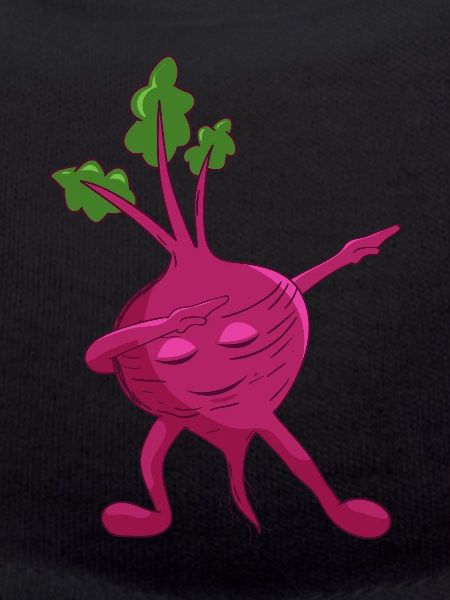 Dabbing beetroot
